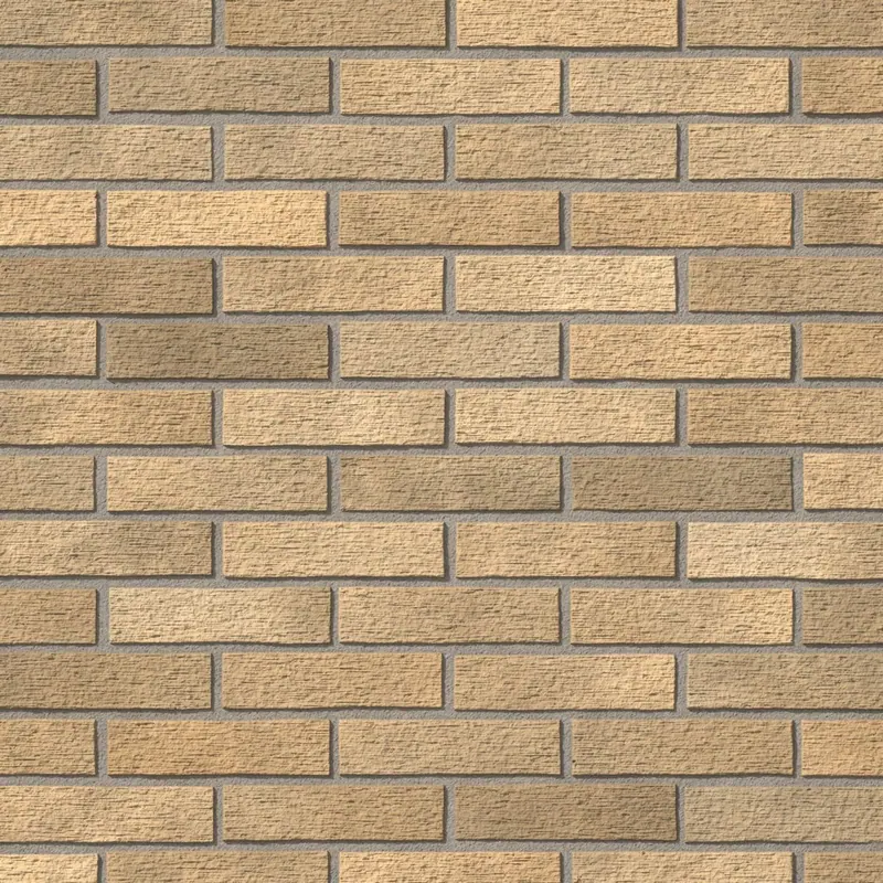 نمای نزدیک آجر رستیک کرم