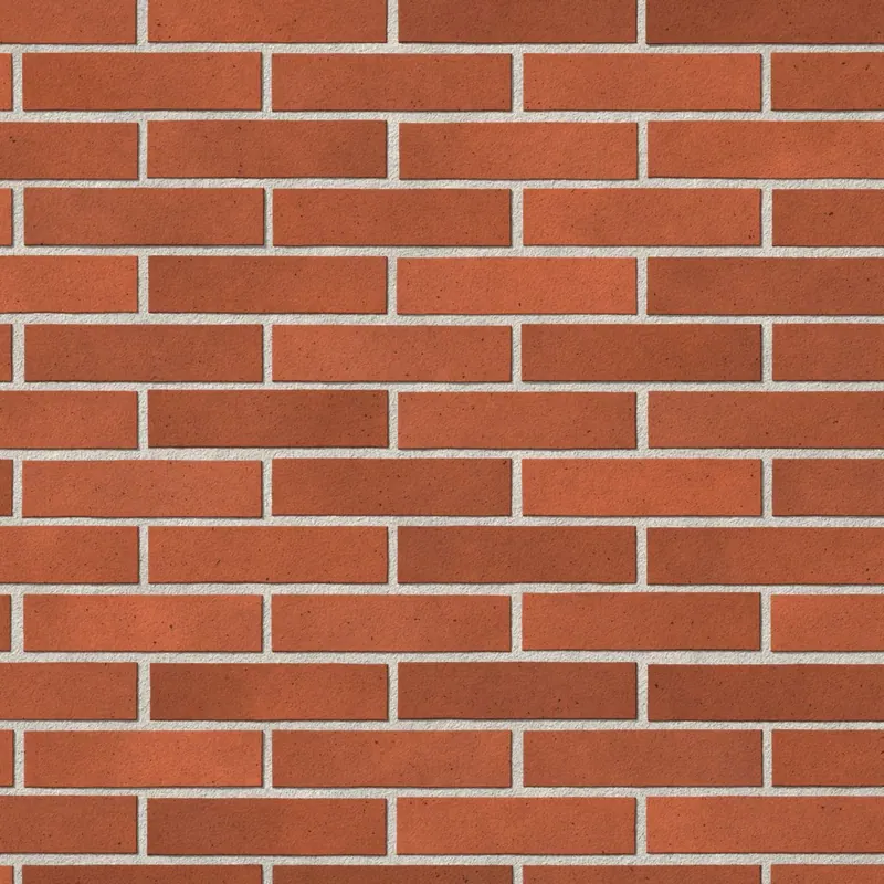 نمای نزدیک آجر شاموتی قرمز خال‌دار